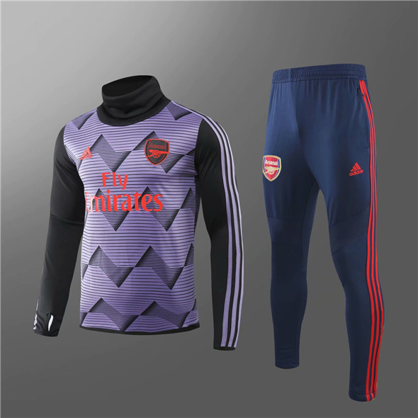 chaqueta con capucha 2020 Arsenal de entrenamiento Púrpura